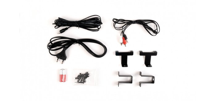 Fonestar class-220b Altavoces activos 2.0 blancos, 2x45W RMS, 60-20000Hz, BT 5.0, línea aux, RCA, mando a distancia